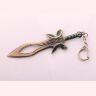 Брелок DOTA 2 Butterfly Sword Дота 2 меч метал колір бронза 6 см. 