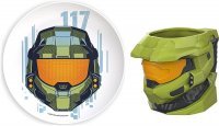 Чашка + тарелка Halo Master Chief Sculpted 3D Mug Спартанец Хейло Мастер Чиф  