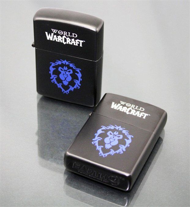 z4578.jpg Зажигалка WORLD OF WARCRAFT Alliance (black)