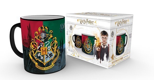 Кухоль теплочутливий Harry Potter Hogwarts Crest чашка Гаррі Поттер герб