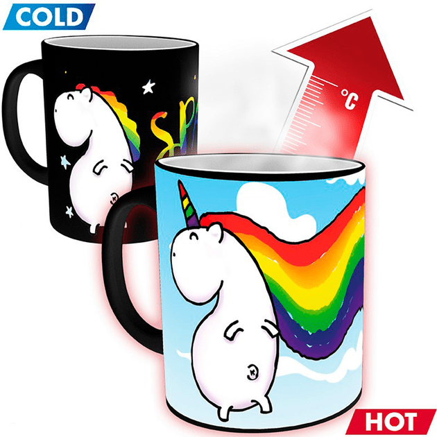 Чашка хамелеон Unicorn Sparkle Единорог 320 мл