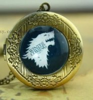 Медальон Game of Thrones Stark Wolf #2 (White)