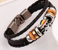 Браслет One Piece Anime Leather Bracelet 