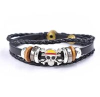 Браслет One Piece Anime Leather Luffy Bracelet 22 см.