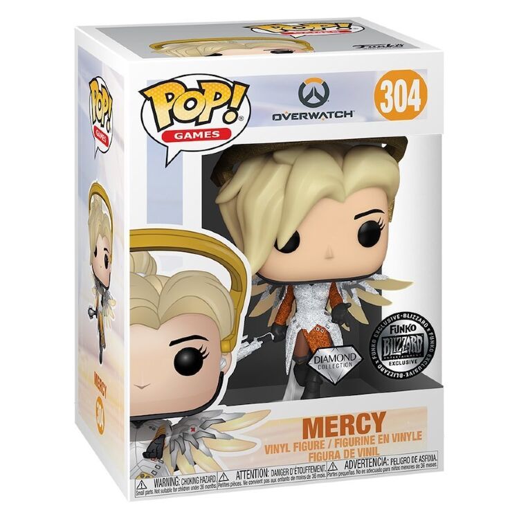 Фигурка Blizzard Exclusive Funko Pop Diamond Collection Overwatch Mercy Ангел Фанко 304 Фигурка Blizzard Exclusive Funko Pop Diamond Collection Overwatch Mercy Ангел Фанко 304