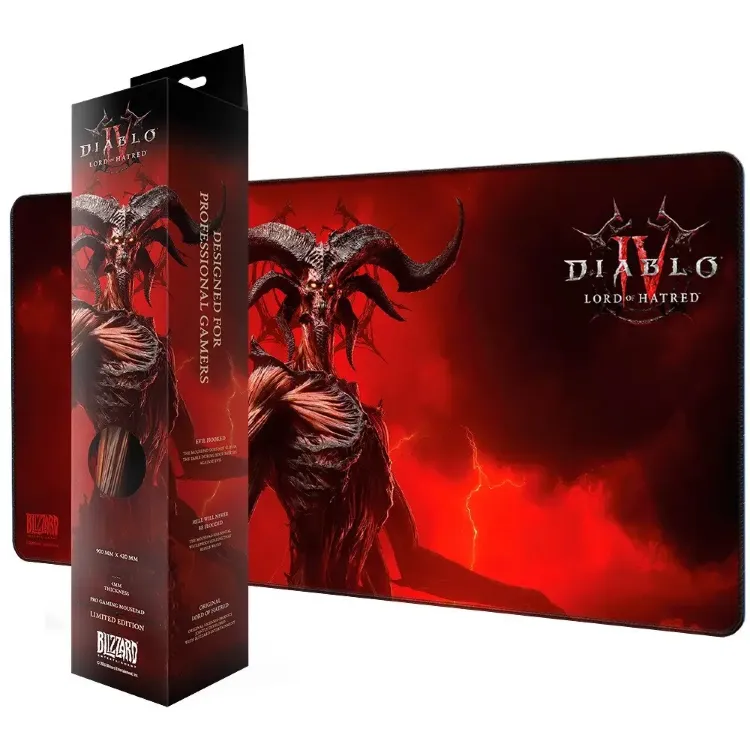 Килимок для миші ігрова поверхня Blizzard DIABLO IV: Lord of Hatred Mephisto Діабло XL (90*42 cm)