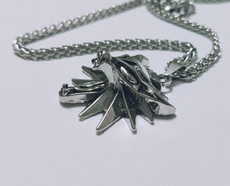 Кулон Геральта медальон 3D Ведьмак (The Witcher) с нержавеющей стали №5